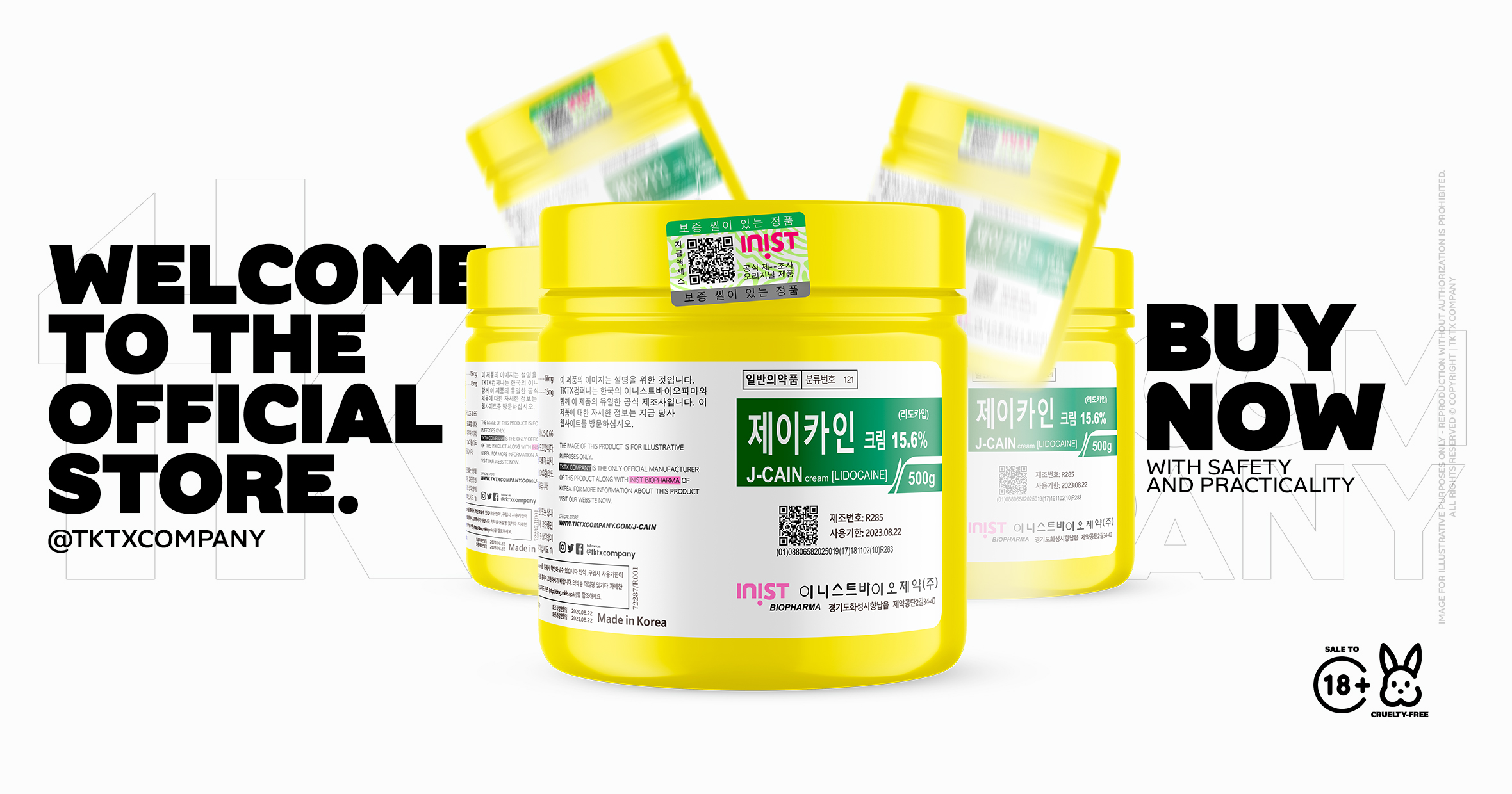 J-Cain Numbing Cream 15.6% Lidocaine