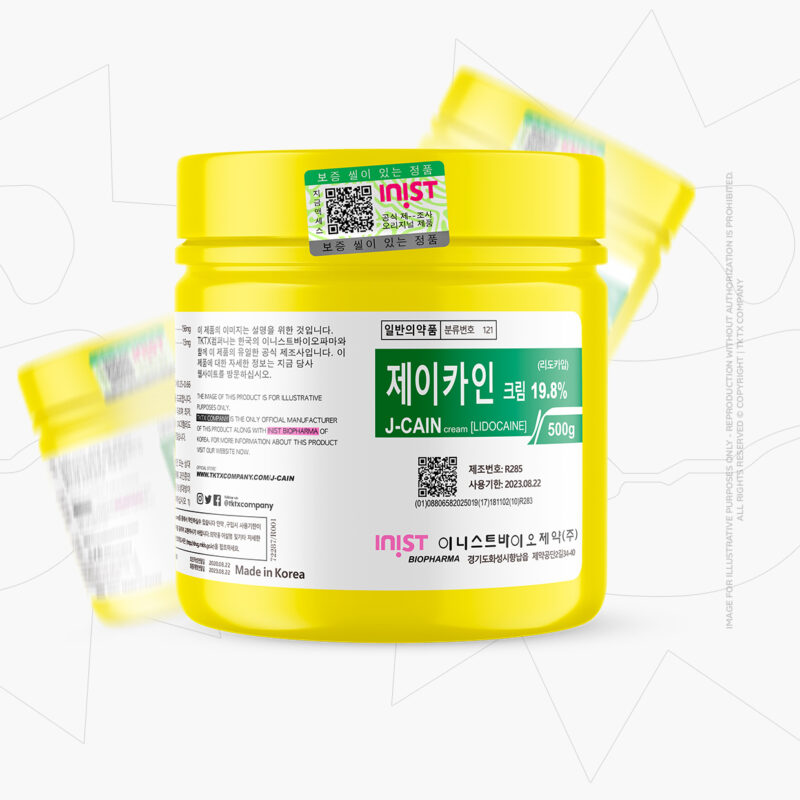 J-Cain Numbing Cream 19.8% Lidocaine