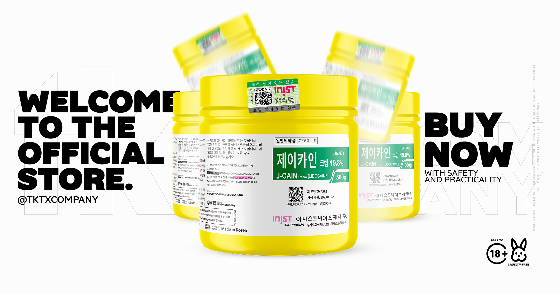 J-Cain Numbing Cream 19.8% Lidocaine