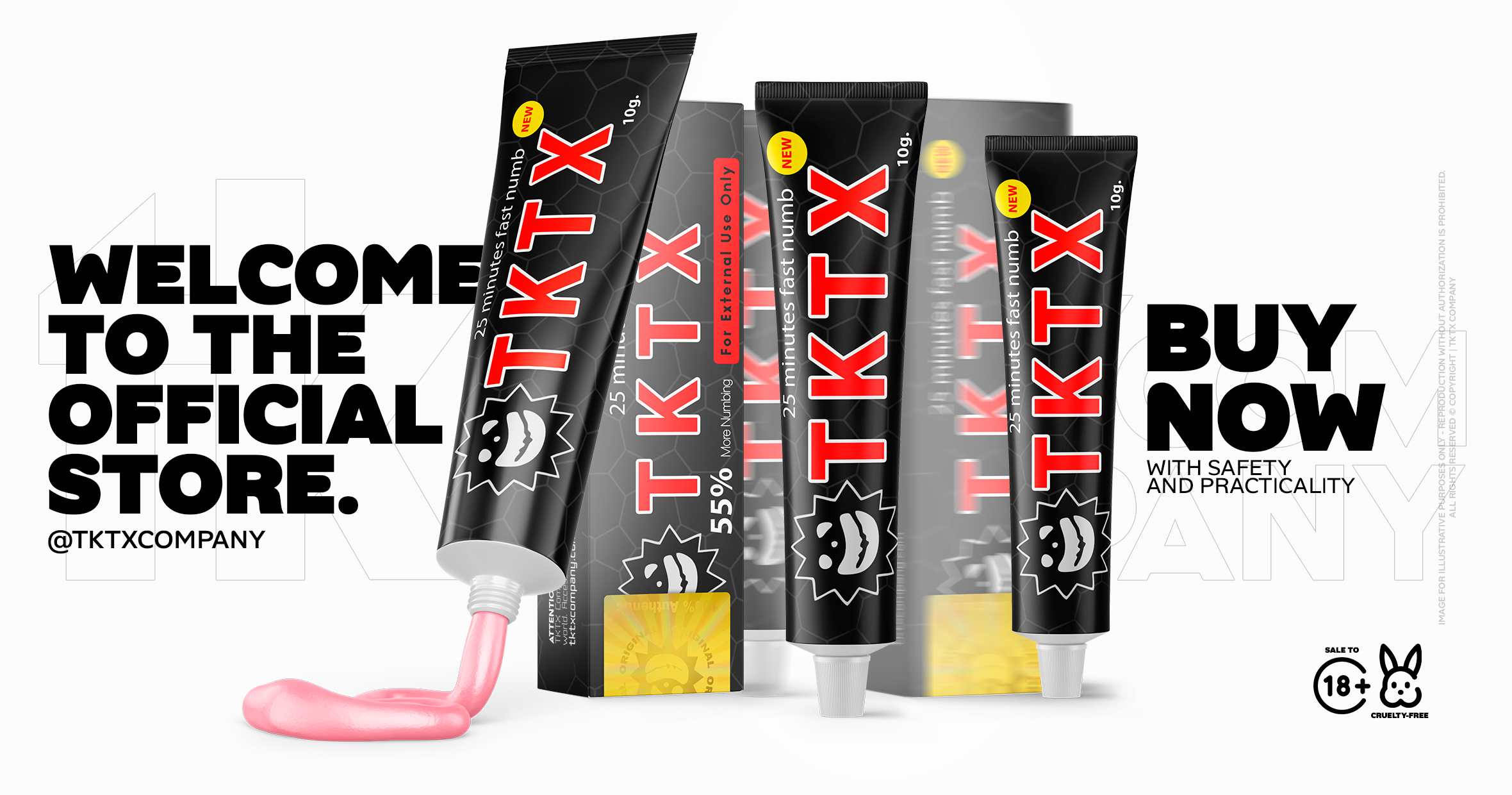 TKTX Numbing Cream Original Black 55%