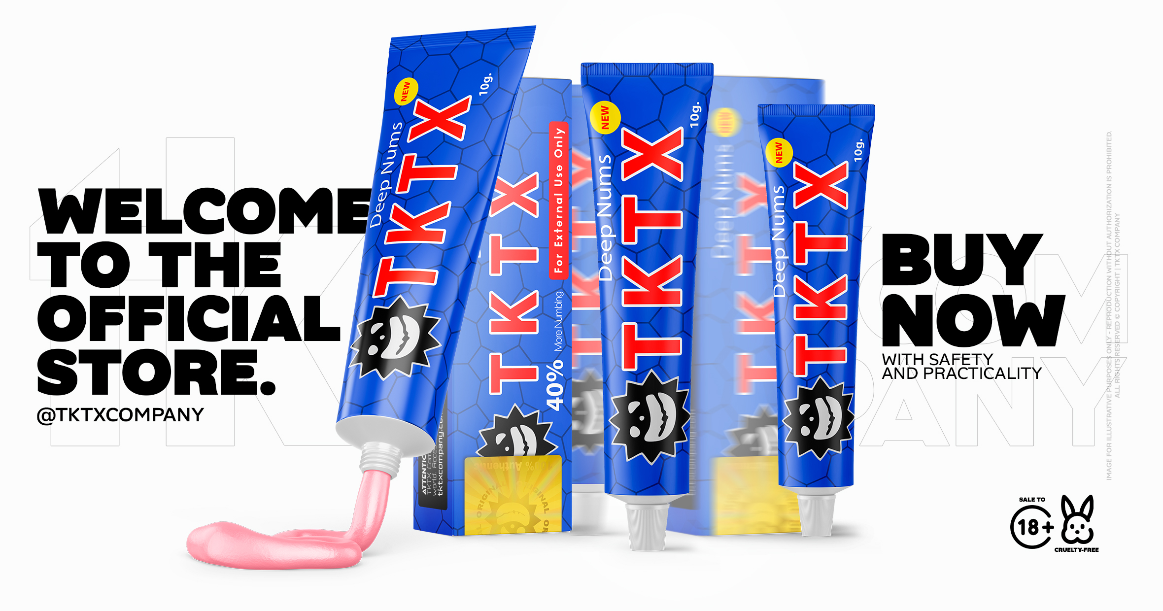 TKTX Numbing Cream Original Blue 40%