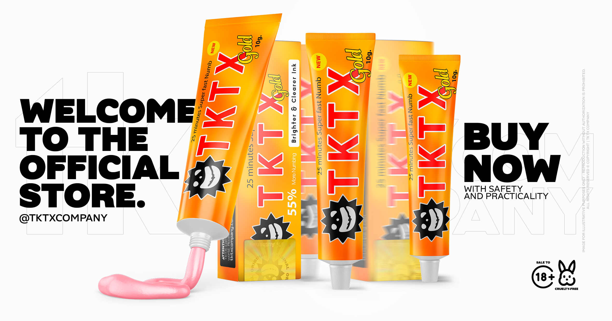 TKTX Numbing Cream Original Gold 55%