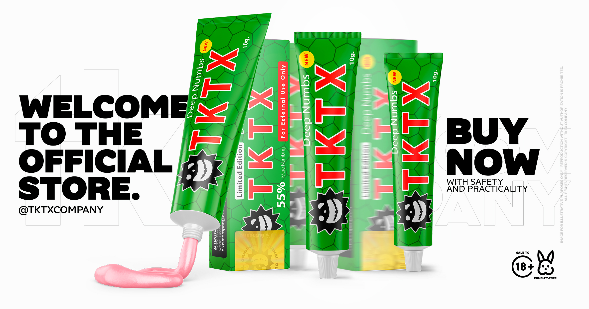 TKTX Numbing Cream Original Green 55%