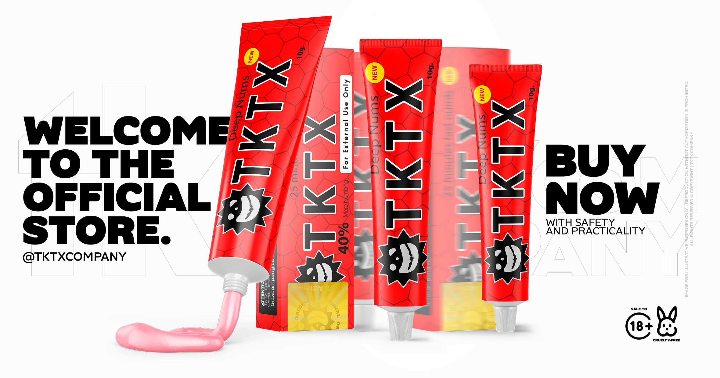 TKTX Numbing Cream Original Red 40%