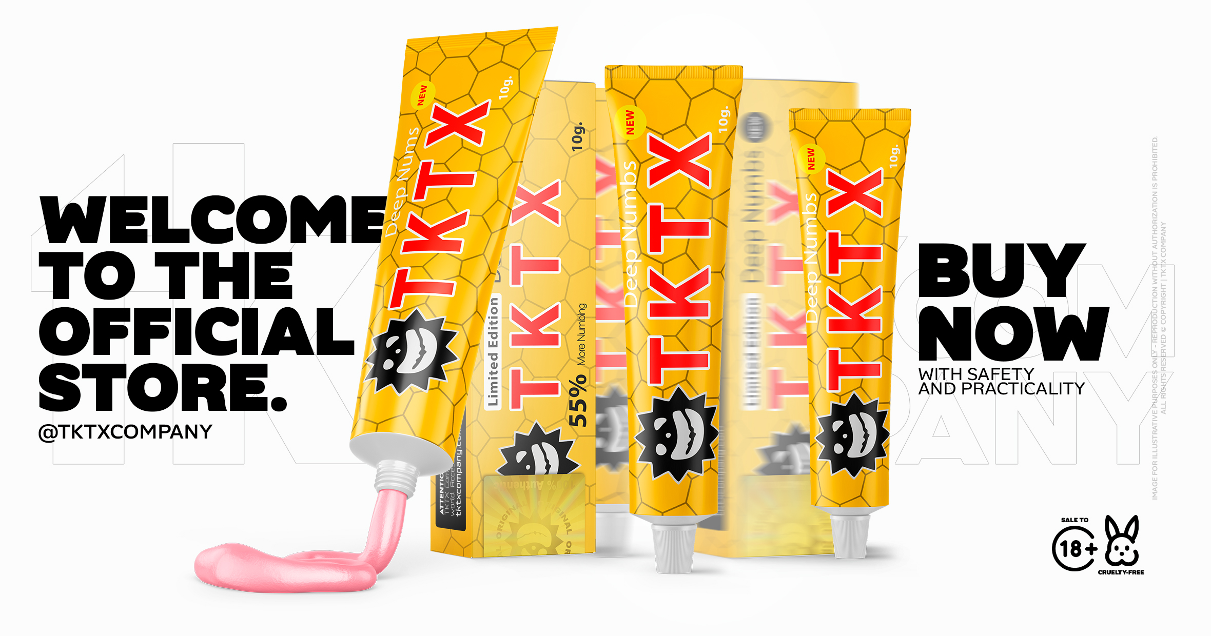 TKTX Numbing Cream Original Yellow 55%